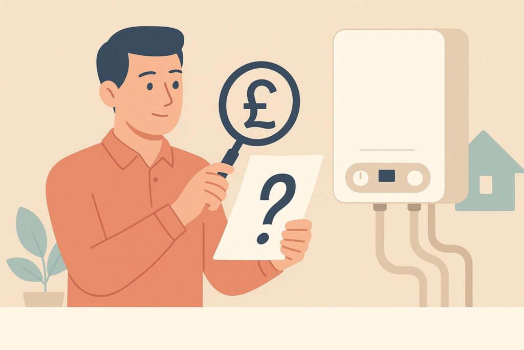 cost of a new boiler in  Birkenhead